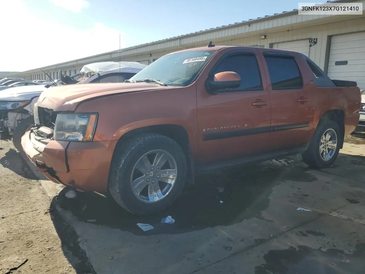 2007 Chevrolet Avalanche K1500 VIN: 3GNFK123X7G121410 Lot: 46168495