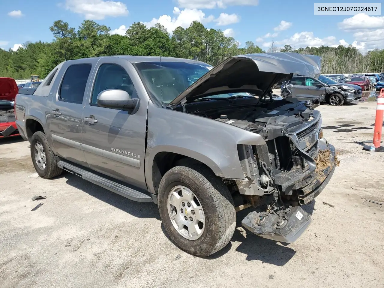 2007 Chevrolet Avalanche C1500 VIN: 3GNEC12J07G224617 Lot: 55960925
