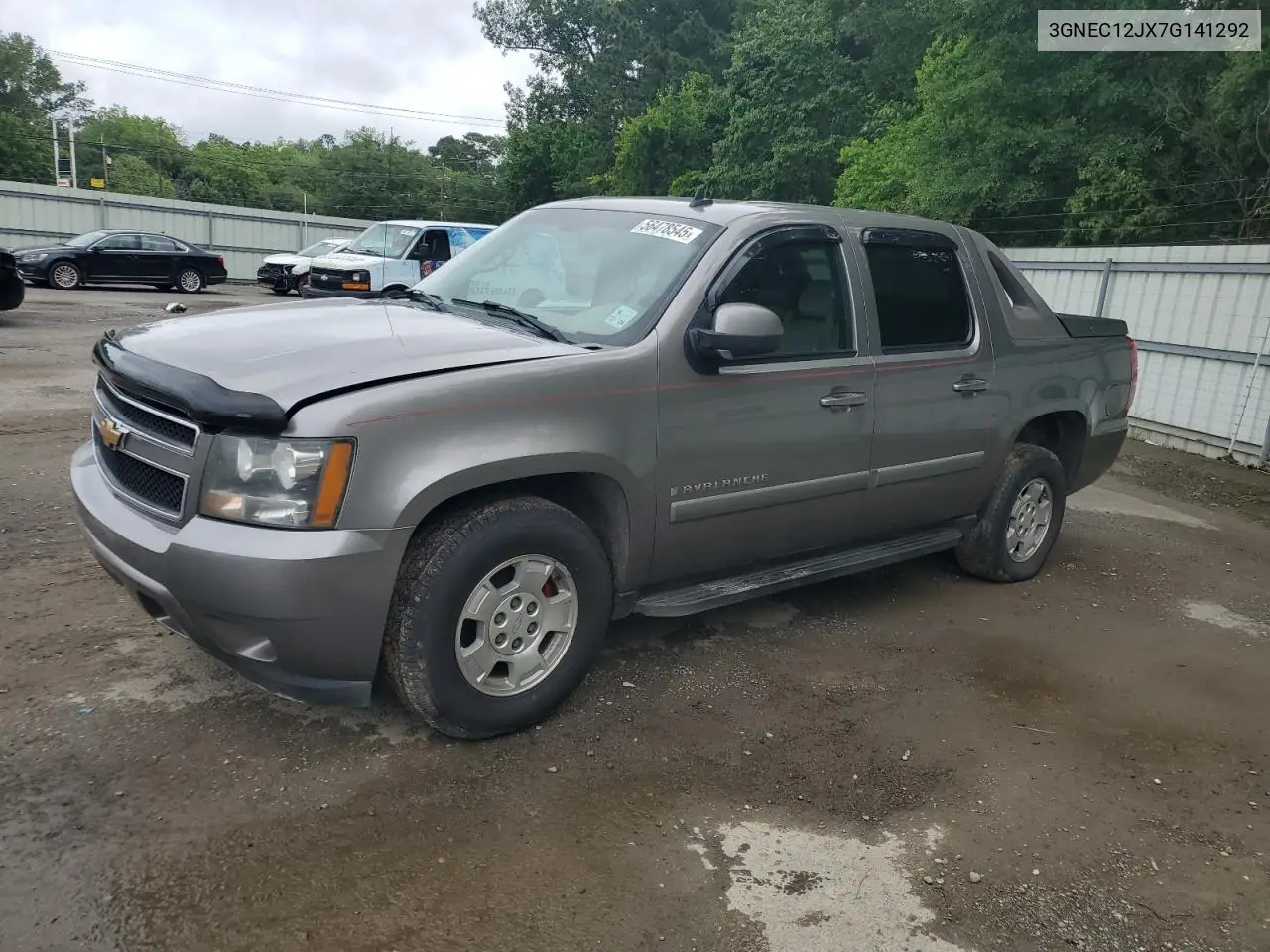 2007 Chevrolet Avalanche C1500 VIN: 3GNEC12JX7G141292 Lot: 56478545