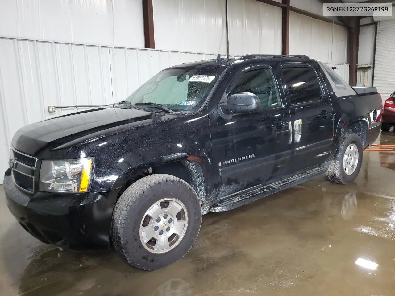 2007 Chevrolet Avalanche K1500 VIN: 3GNFK12377G268199 Lot: 57063675