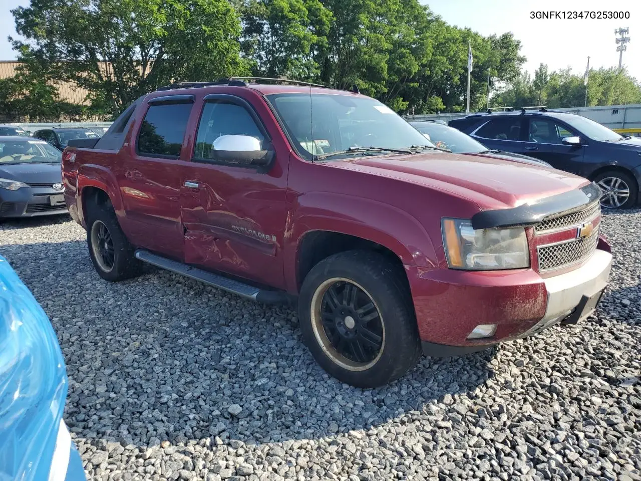 2007 Chevrolet Avalanche K1500 VIN: 3GNFK12347G253000 Lot: 61212035
