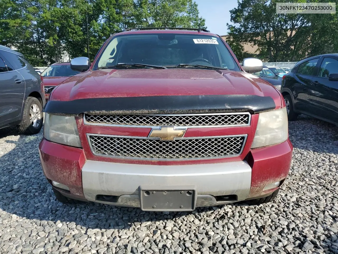 2007 Chevrolet Avalanche K1500 VIN: 3GNFK12347G253000 Lot: 61212035
