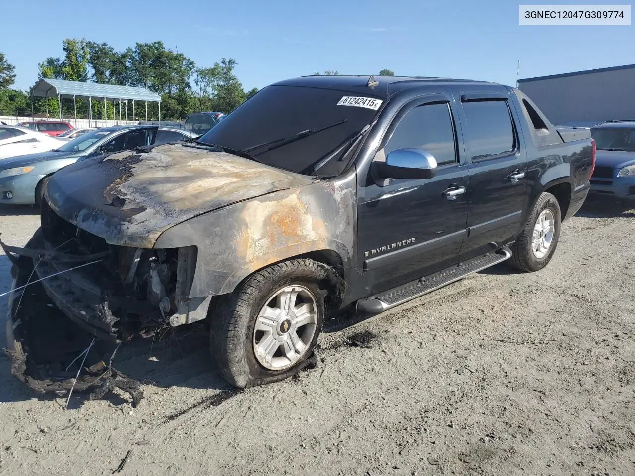 2007 Chevrolet Avalanche C1500 VIN: 3GNEC12047G309774 Lot: 61242415