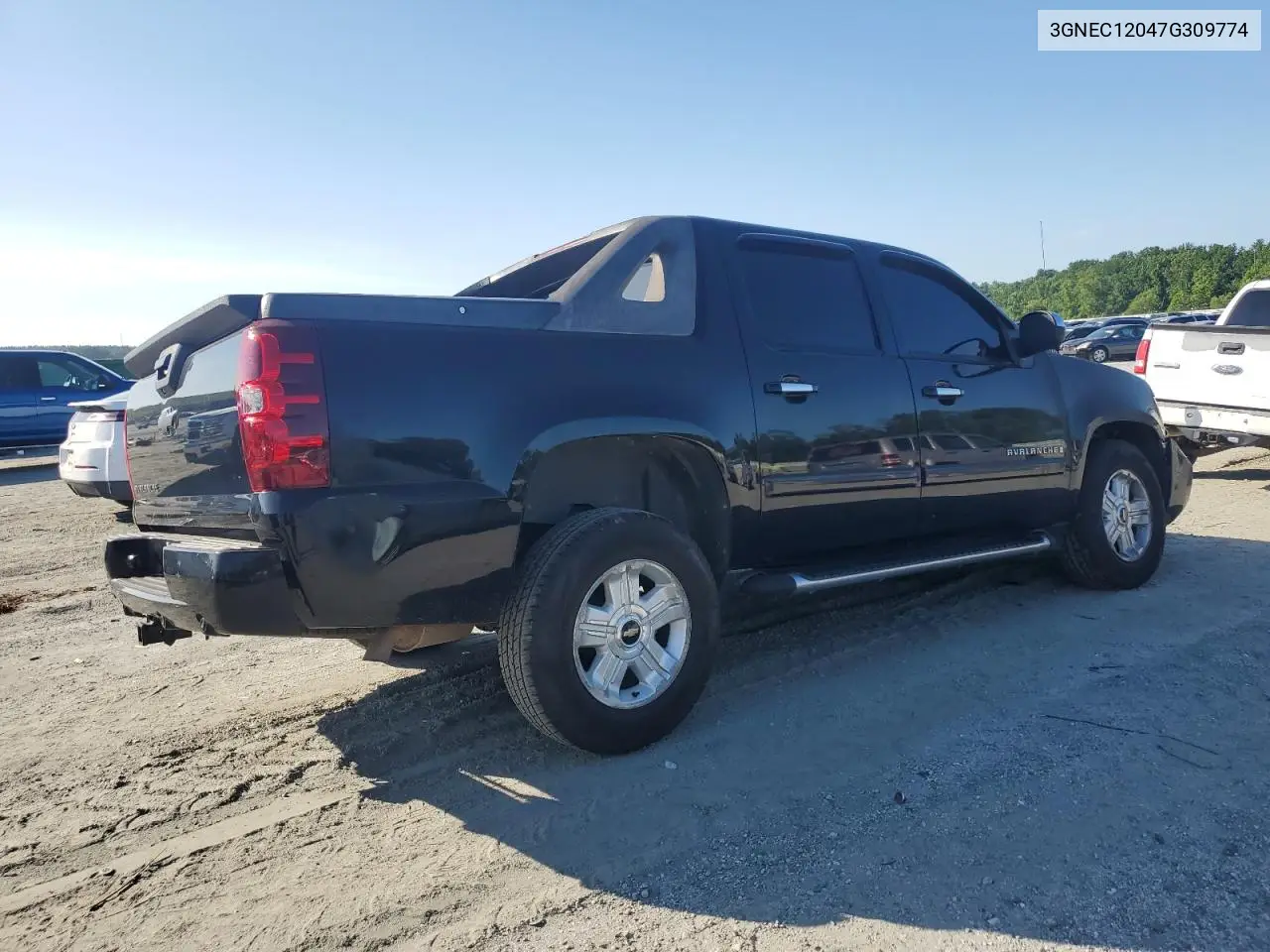 2007 Chevrolet Avalanche C1500 VIN: 3GNEC12047G309774 Lot: 61242415