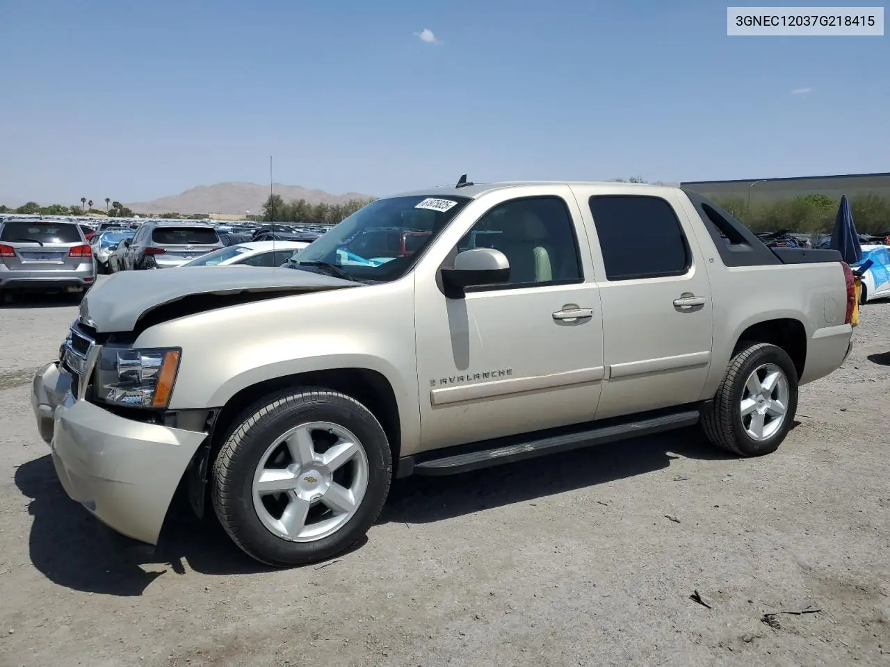 2007 Chevrolet Avalanche C1500 VIN: 3GNEC12037G218415 Lot: 61975825