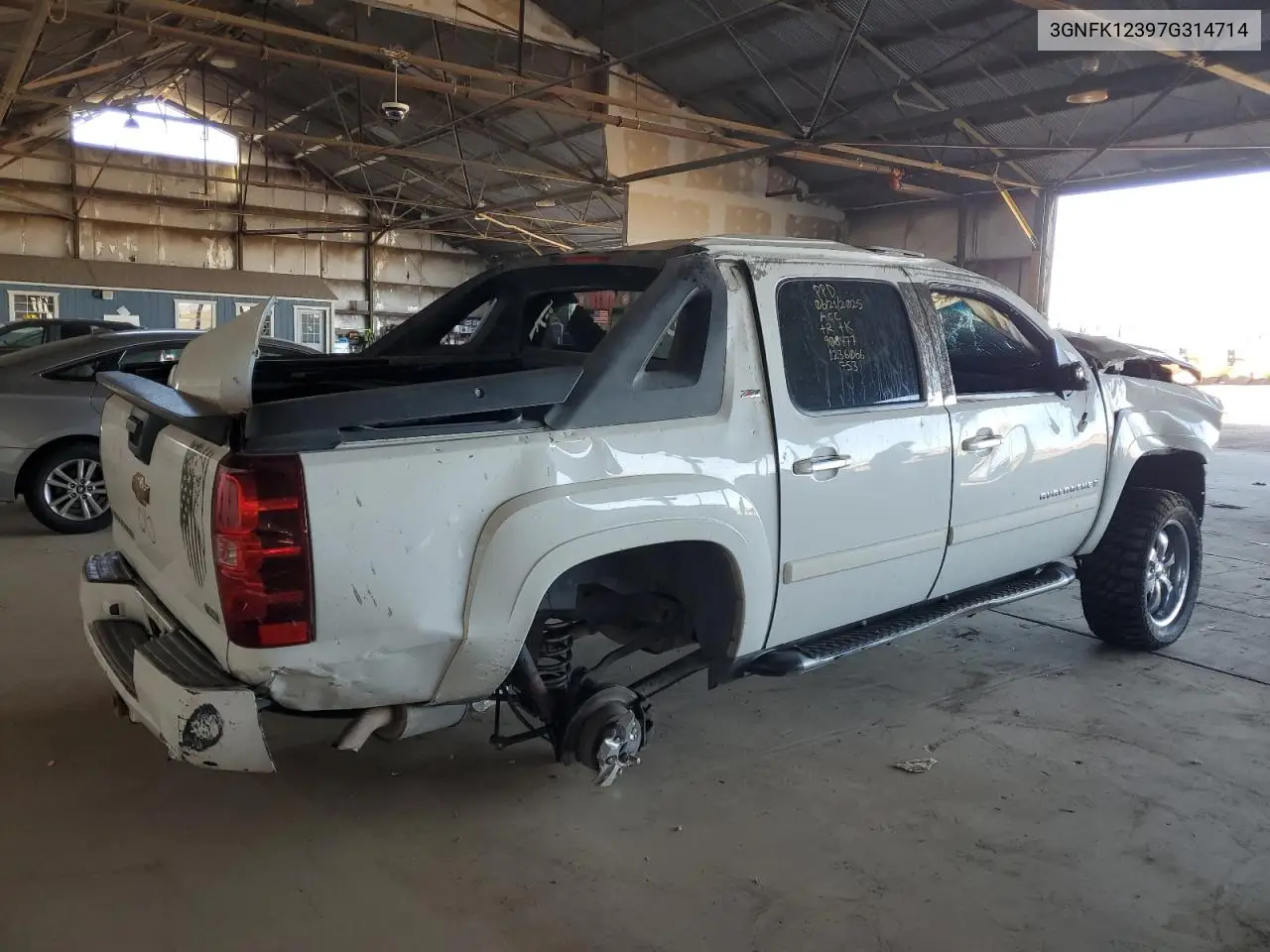 2007 Chevrolet Avalanche K1500 VIN: 3GNFK12397G314714 Lot: 62206115