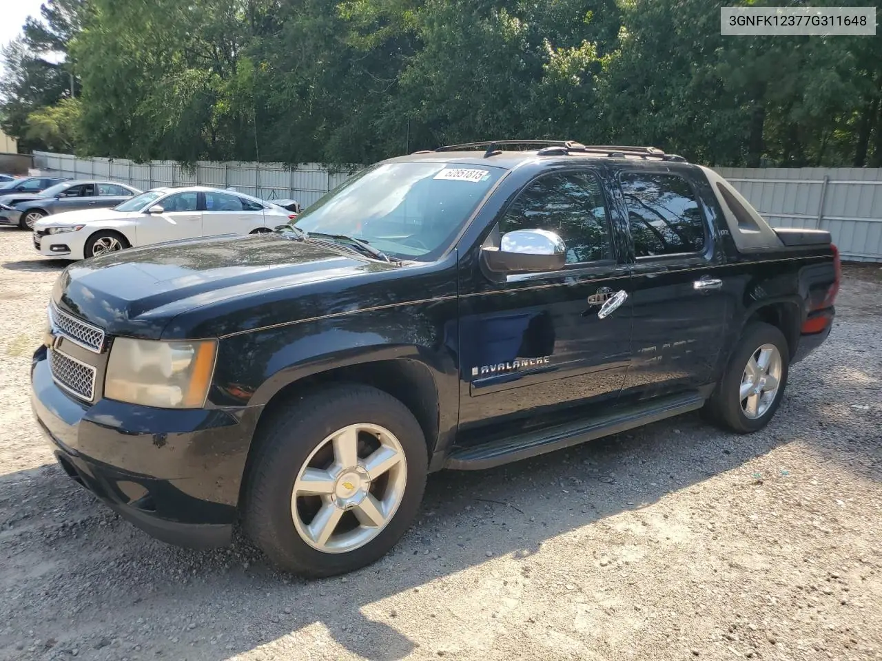 2007 Chevrolet Avalanche K1500 VIN: 3GNFK12377G311648 Lot: 62851815