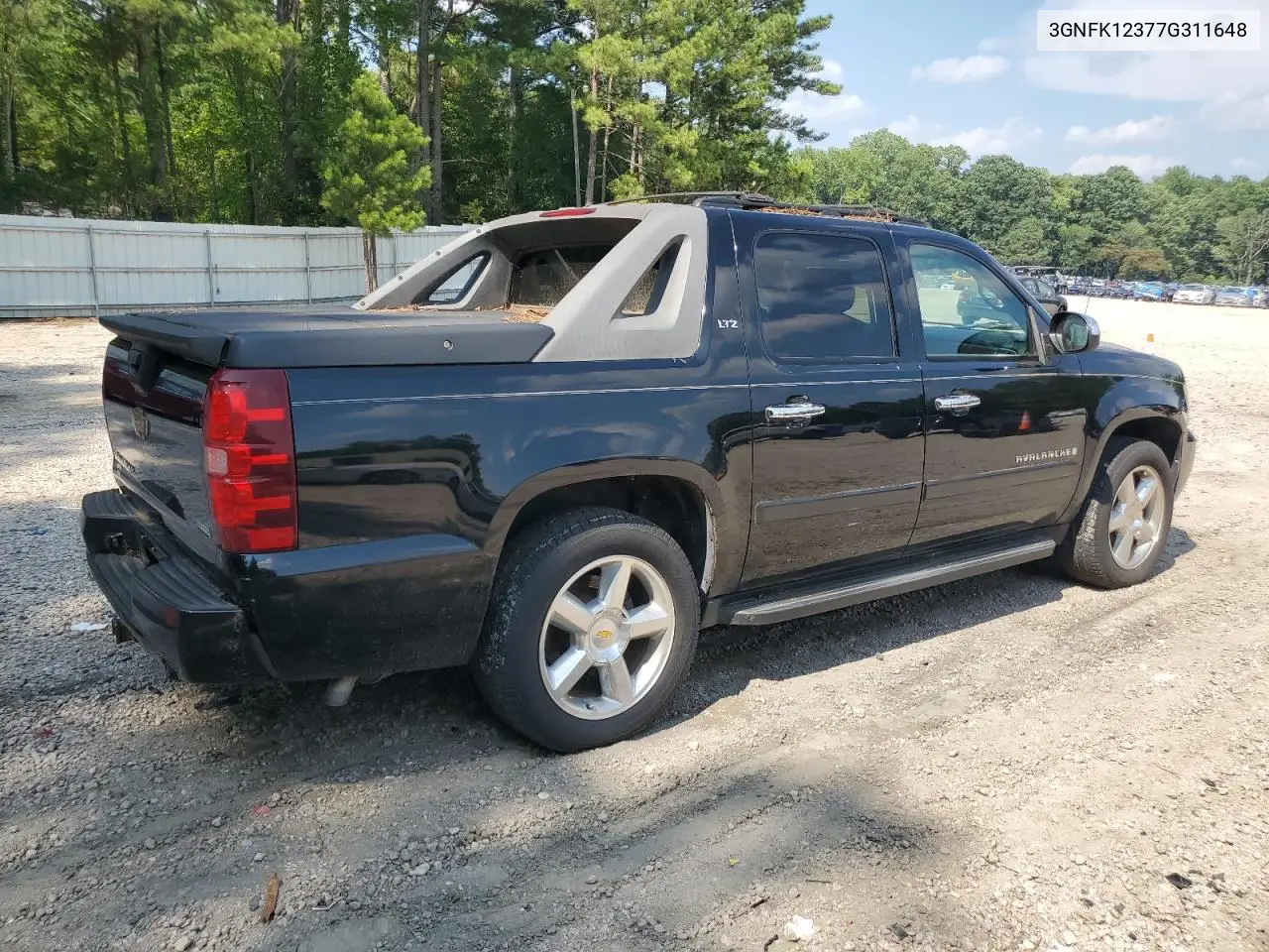 2007 Chevrolet Avalanche K1500 VIN: 3GNFK12377G311648 Lot: 62851815