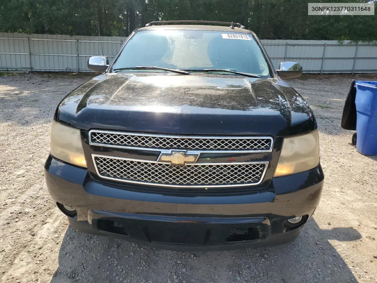 2007 Chevrolet Avalanche K1500 VIN: 3GNFK12377G311648 Lot: 62851815