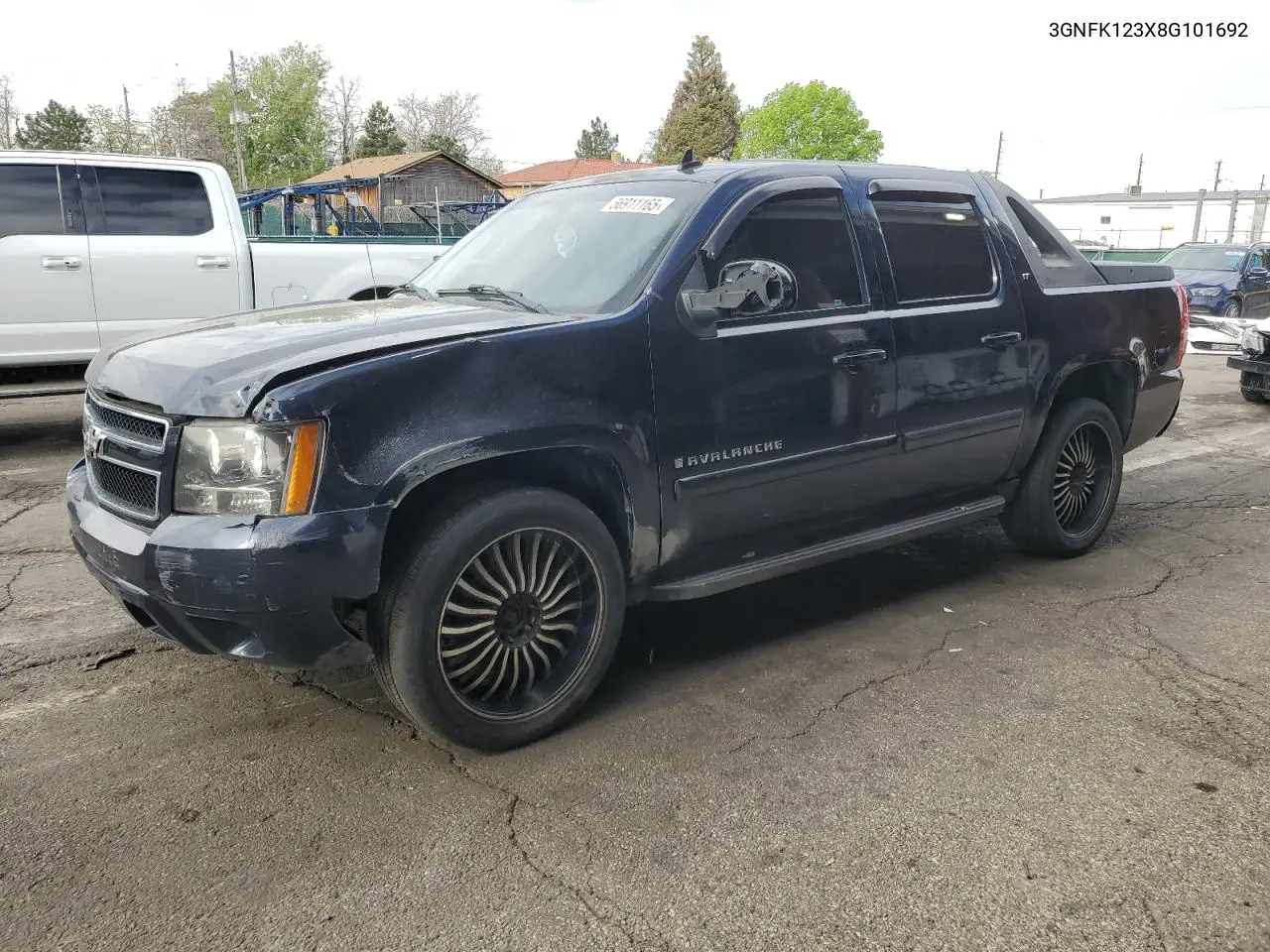 2008 Chevrolet Avalanche K1500 VIN: 3GNFK123X8G101692 Lot: 56911165