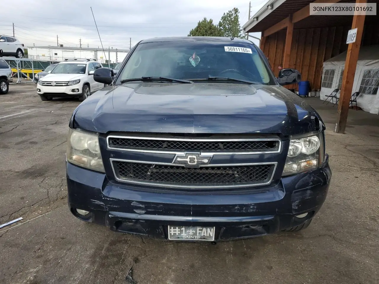 2008 Chevrolet Avalanche K1500 VIN: 3GNFK123X8G101692 Lot: 56911165
