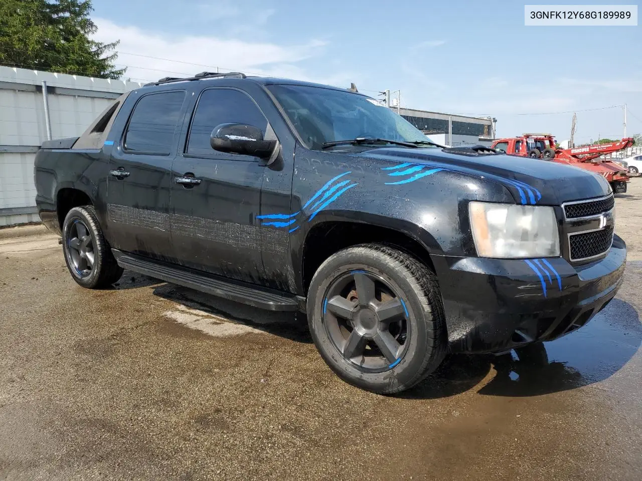 2008 Chevrolet Avalanche K1500 VIN: 3GNFK12Y68G189989 Lot: 56955155