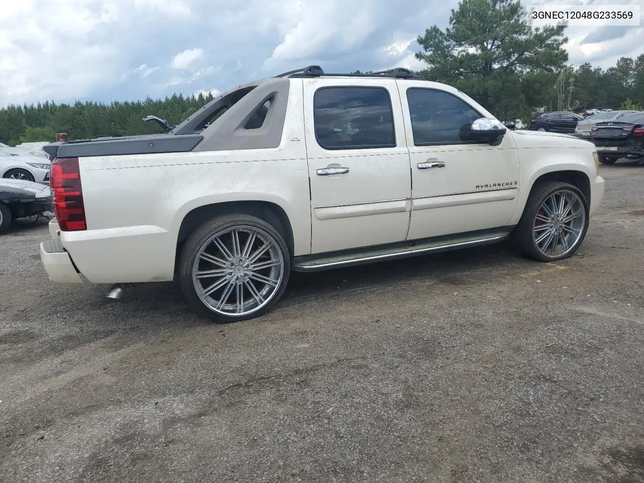 2008 Chevrolet Avalanche C1500 VIN: 3GNEC12048G233569 Lot: 56966565
