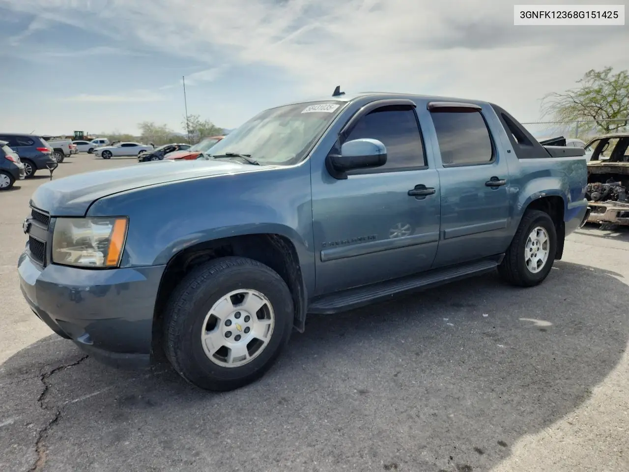 2008 Chevrolet Avalanche K1500 VIN: 3GNFK12368G151425 Lot: 58431035