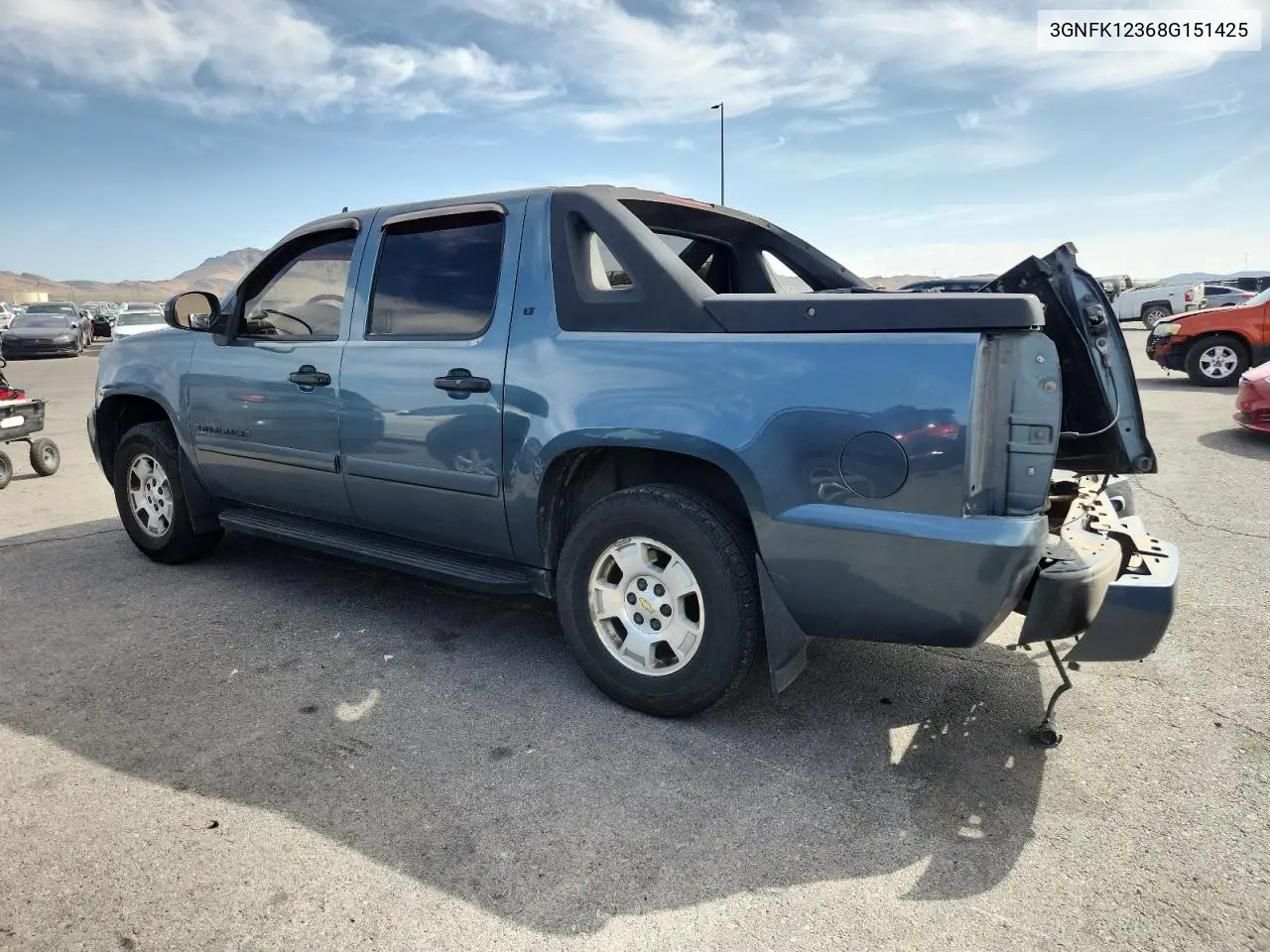 2008 Chevrolet Avalanche K1500 VIN: 3GNFK12368G151425 Lot: 58431035