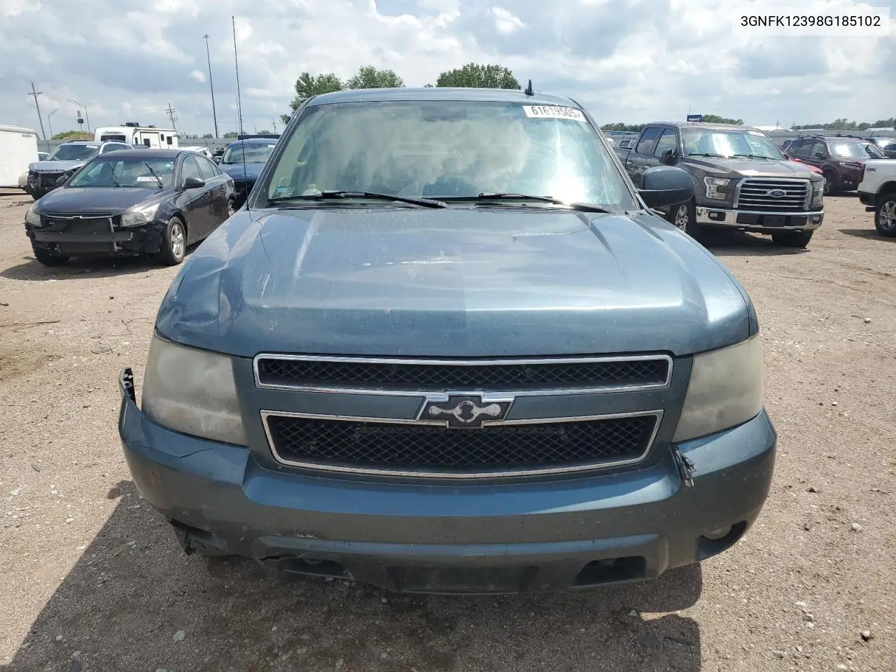 2008 Chevrolet Avalanche K1500 VIN: 3GNFK12398G185102 Lot: 61619505
