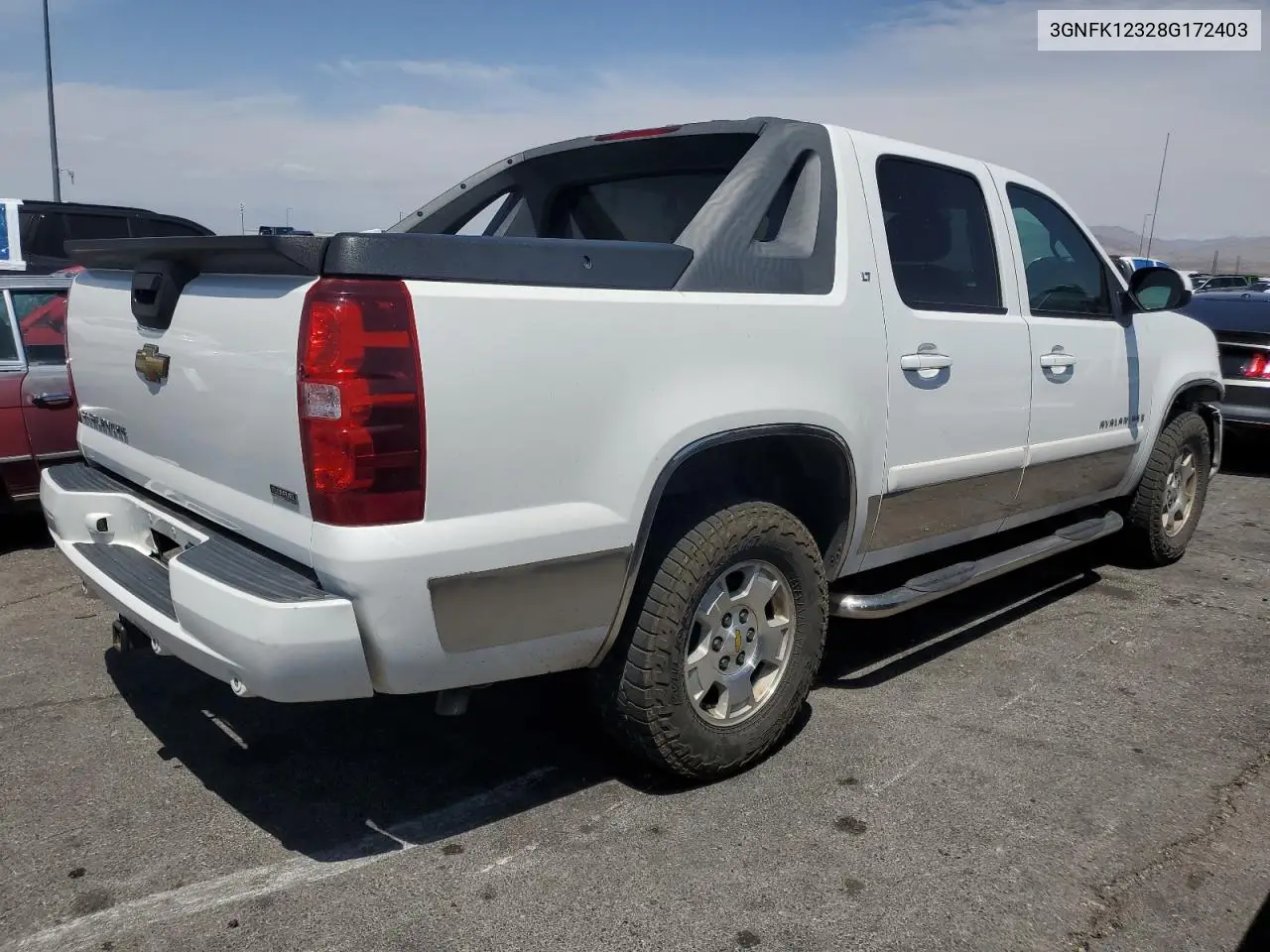 2008 Chevrolet Avalanche K1500 VIN: 3GNFK12328G172403 Lot: 61928195