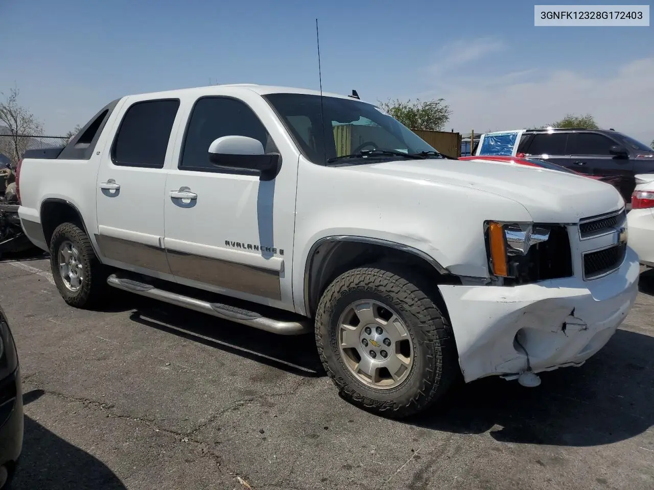 2008 Chevrolet Avalanche K1500 VIN: 3GNFK12328G172403 Lot: 61928195