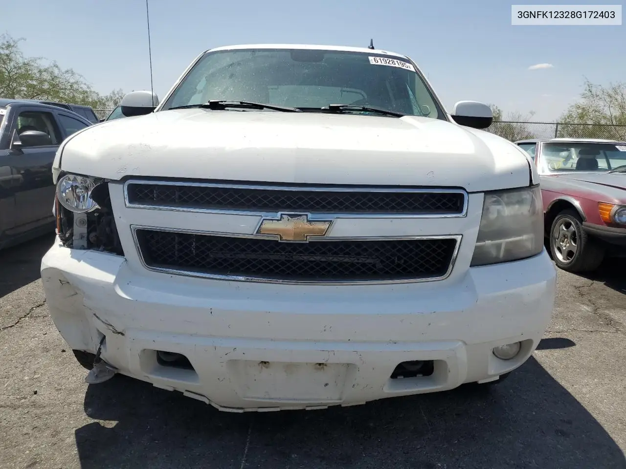 2008 Chevrolet Avalanche K1500 VIN: 3GNFK12328G172403 Lot: 61928195