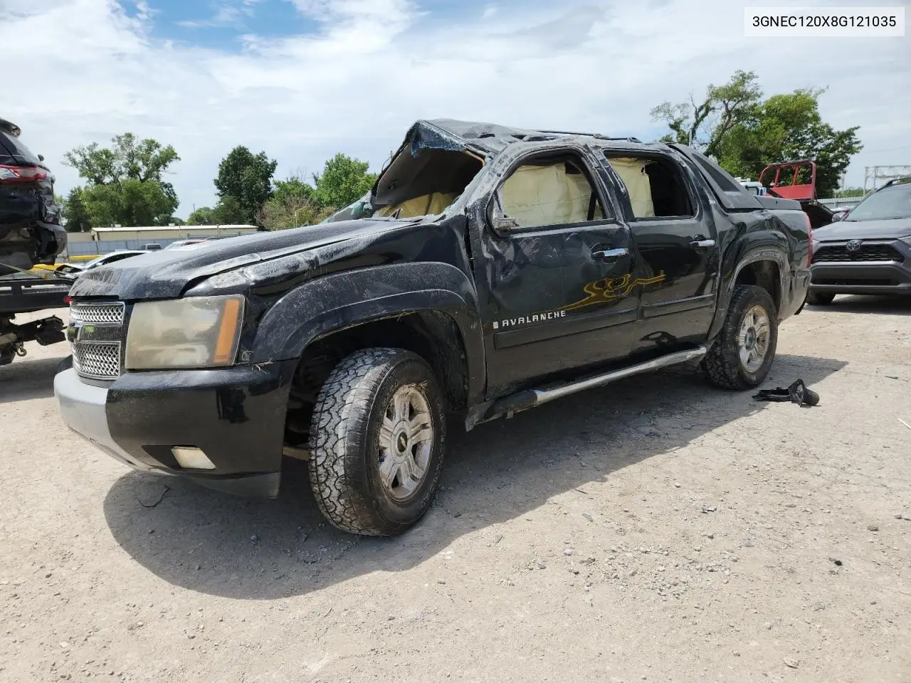 2008 Chevrolet Avalanche C1500 VIN: 3GNEC120X8G121035 Lot: 62077095