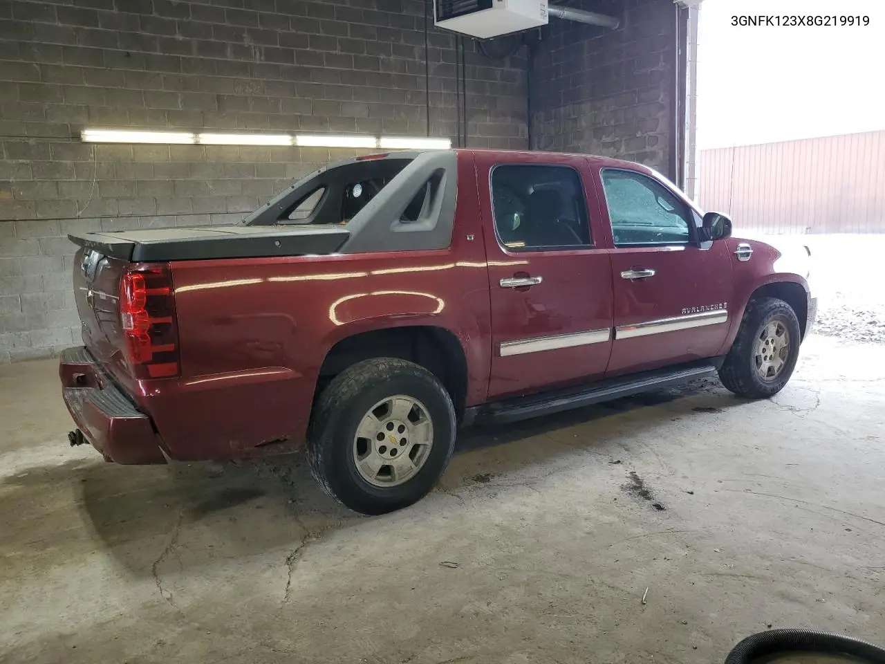2008 Chevrolet Avalanche K1500 VIN: 3GNFK123X8G219919 Lot: 62934495