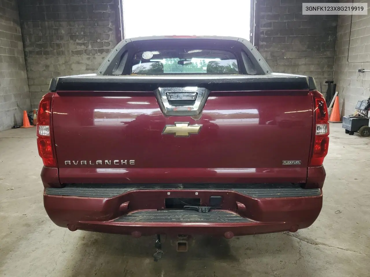 2008 Chevrolet Avalanche K1500 VIN: 3GNFK123X8G219919 Lot: 62934495
