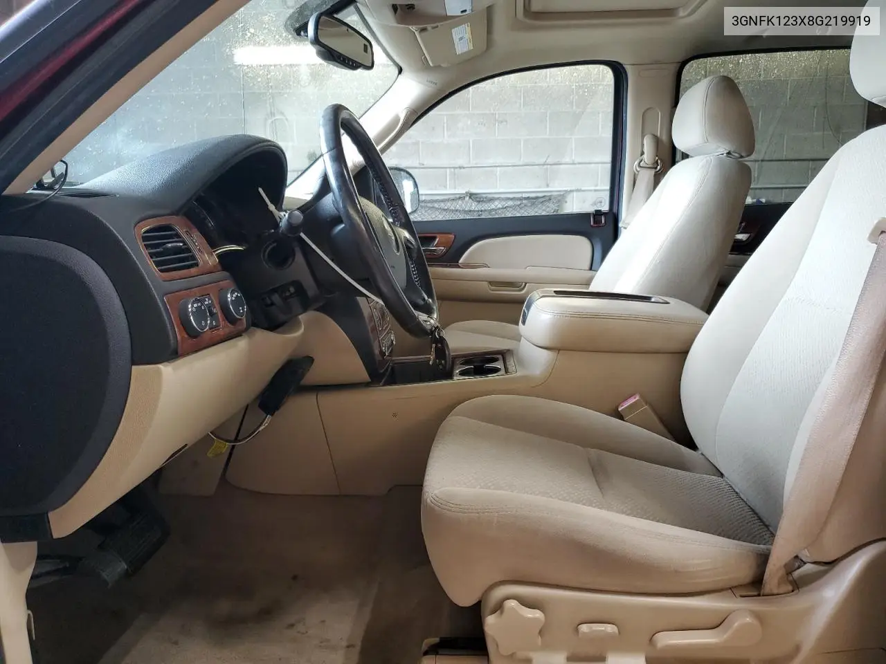 2008 Chevrolet Avalanche K1500 VIN: 3GNFK123X8G219919 Lot: 62934495