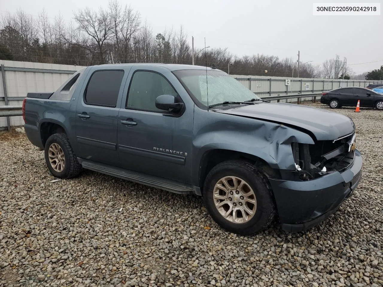 2009 Chevrolet Avalanche C1500 Lt VIN: 3GNEC22059G242918 Lot: 43550905