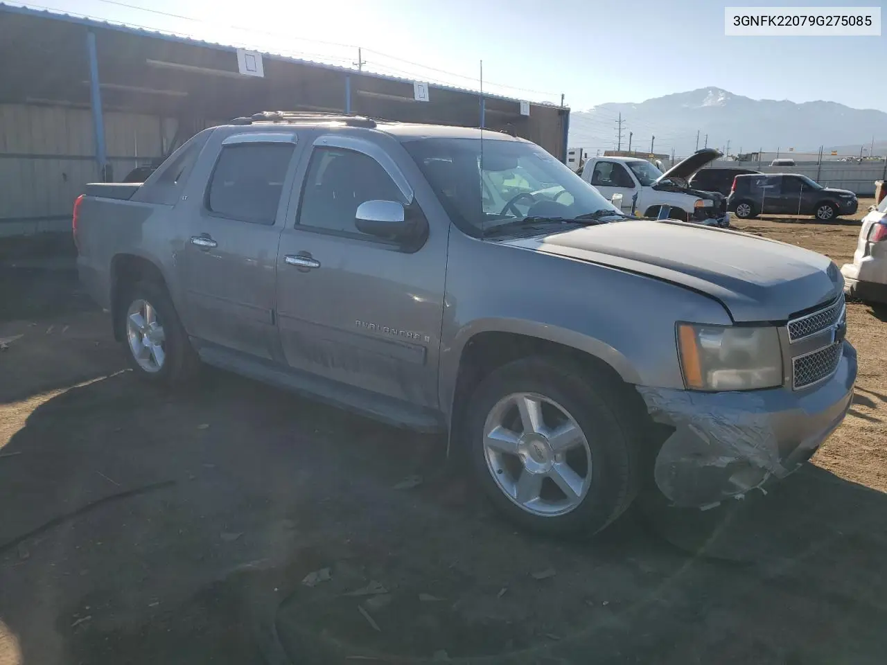 2009 Chevrolet Avalanche K1500 Lt VIN: 3GNFK22079G275085 Lot: 44463465