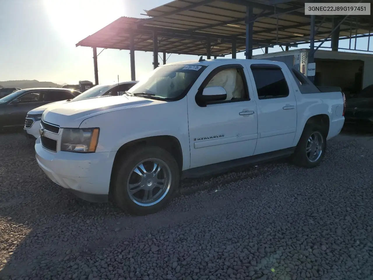 2009 Chevrolet Avalanche C1500 Lt VIN: 3GNEC22J89G197451 Lot: 47567175