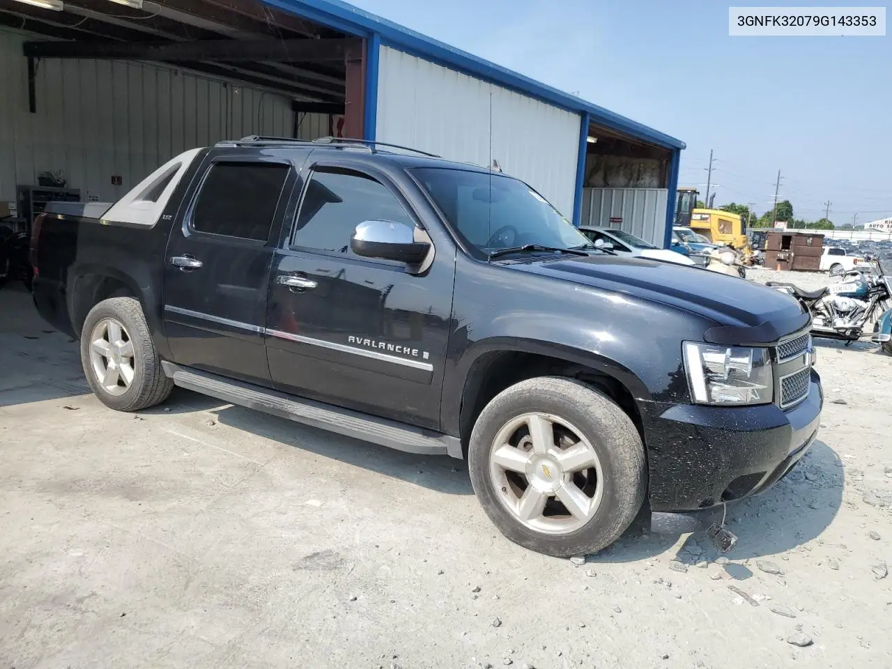 2009 Chevrolet Avalanche K1500 Ltz VIN: 3GNFK32079G143353 Lot: 62463615