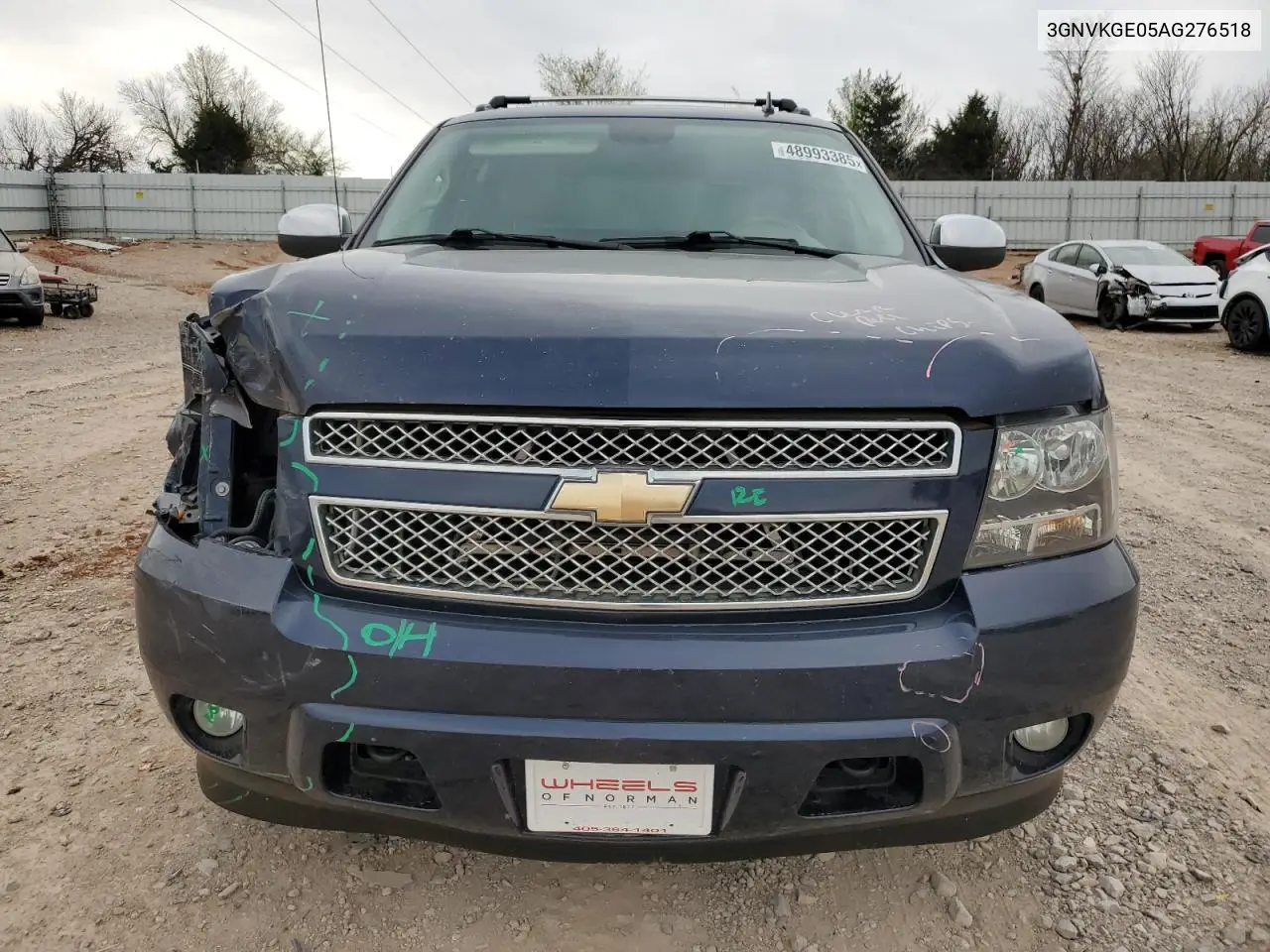 2010 Chevrolet Avalanche Ltz VIN: 3GNVKGE05AG276518 Lot: 48993385