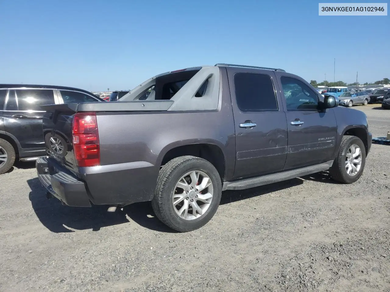 2010 Chevrolet Avalanche Ltz VIN: 3GNVKGE01AG102946 Lot: 56424565