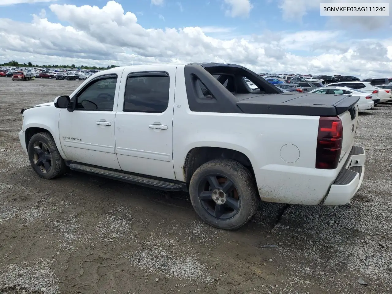 2010 Chevrolet Avalanche Lt VIN: 3GNVKFE03AG111240 Lot: 56571345