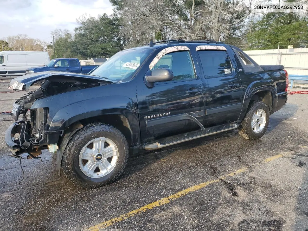3GNVKFE00AG292958 2010 Chevrolet Avalanche Lt