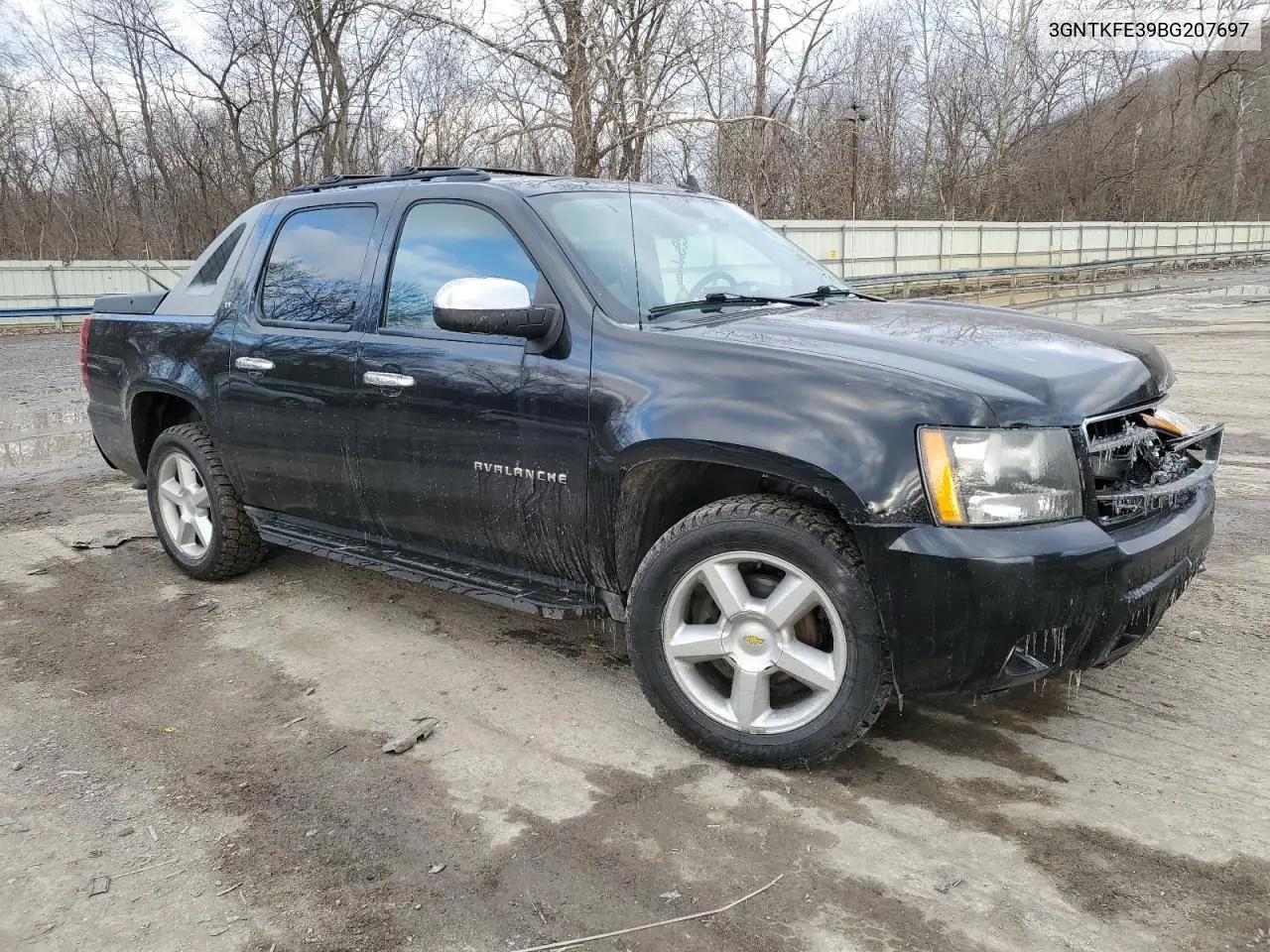 2011 Chevrolet Avalanche Lt VIN: 3GNTKFE39BG207697 Lot: 44606015