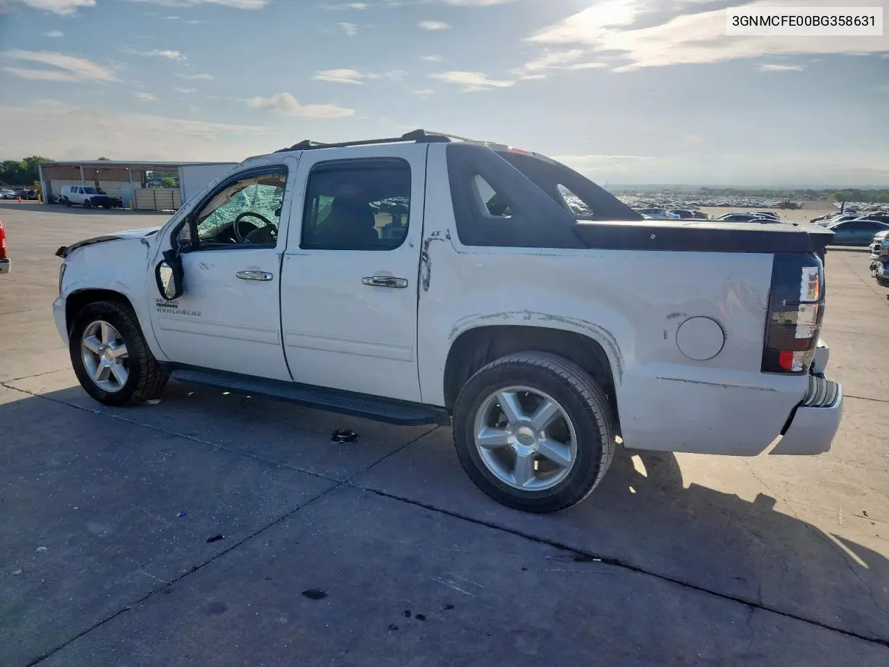 2011 Chevrolet Avalanche Lt VIN: 3GNMCFE00BG358631 Lot: 62649085