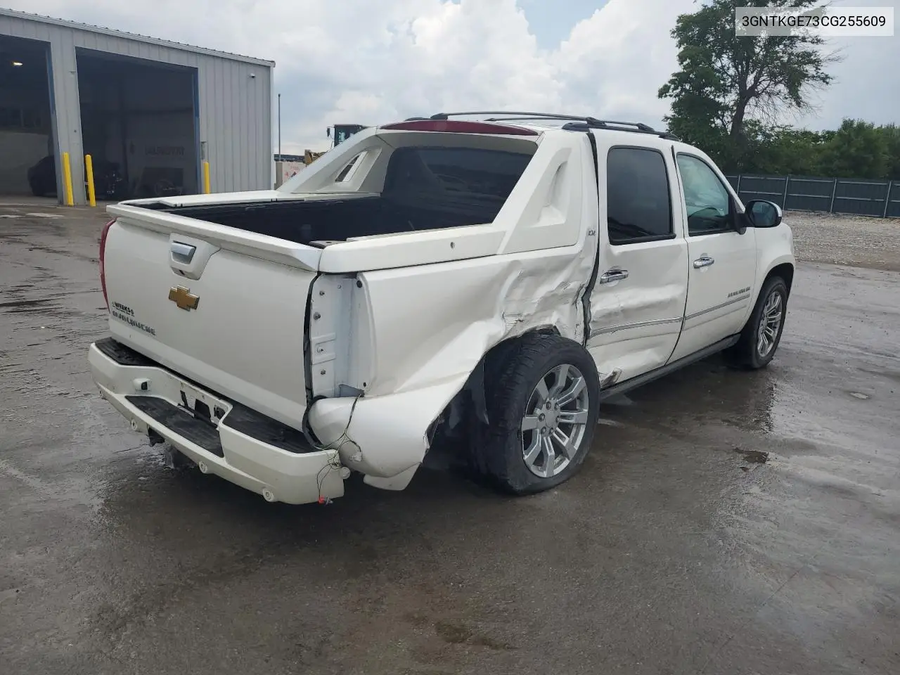 2012 Chevrolet Avalanche Ltz VIN: 3GNTKGE73CG255609 Lot: 61616085