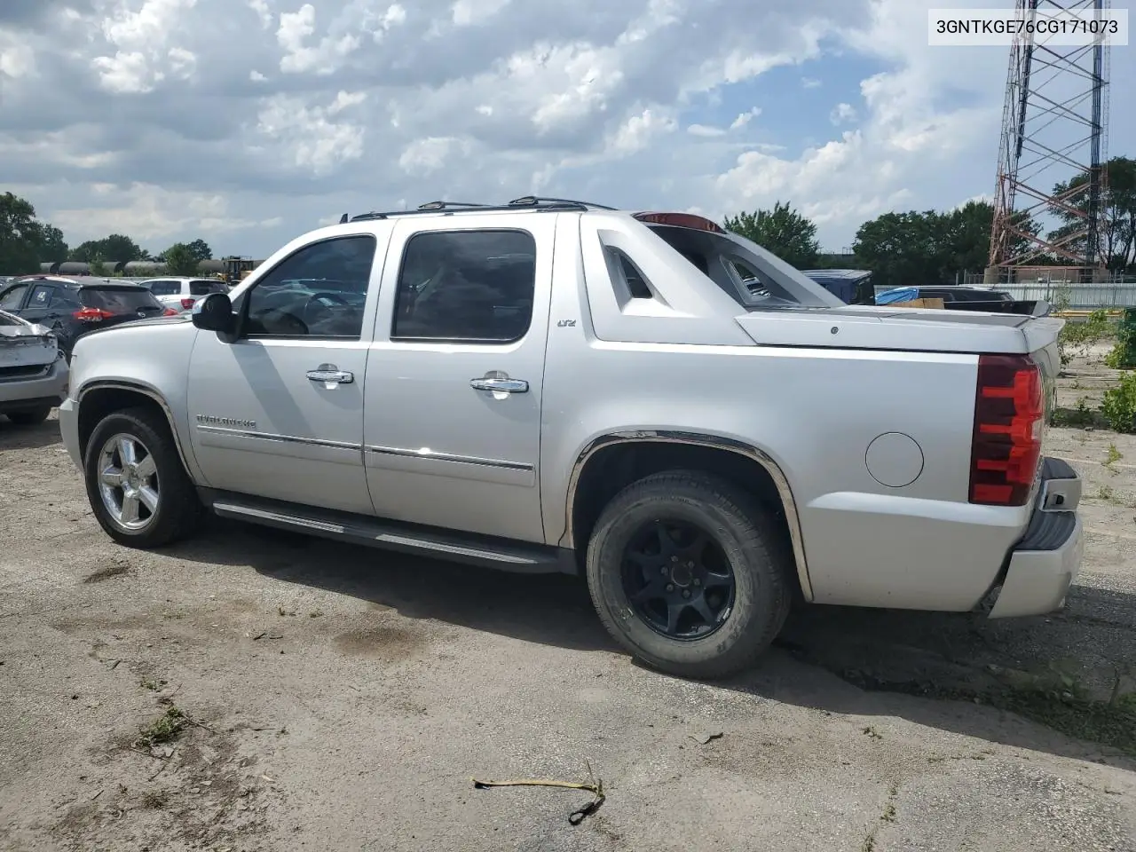 2012 Chevrolet Avalanche Ltz VIN: 3GNTKGE76CG171073 Lot: 62182565