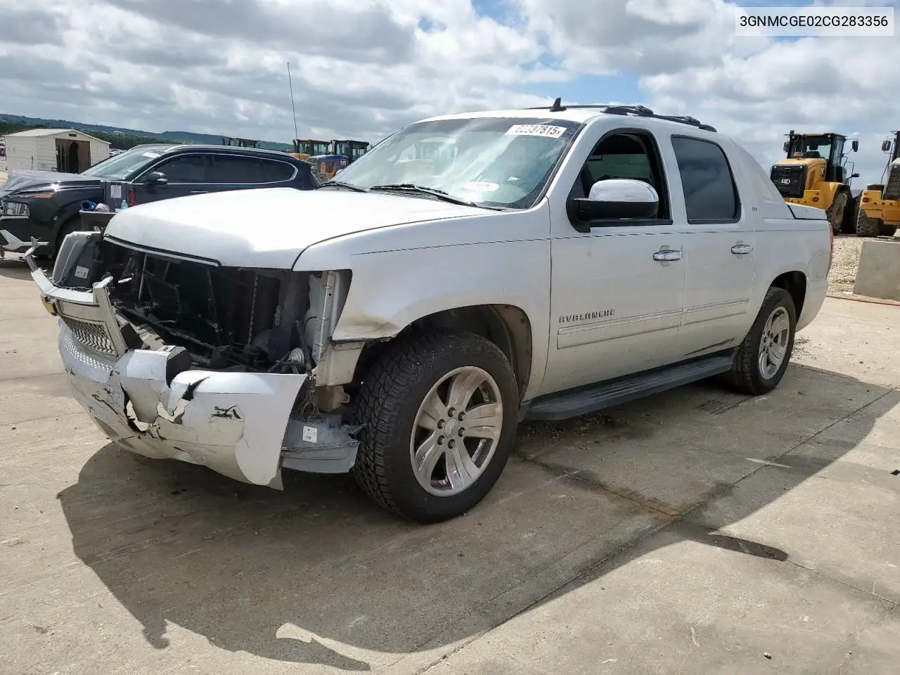 2012 Chevrolet Avalanche Ltz VIN: 3GNMCGE02CG283356 Lot: 62387815
