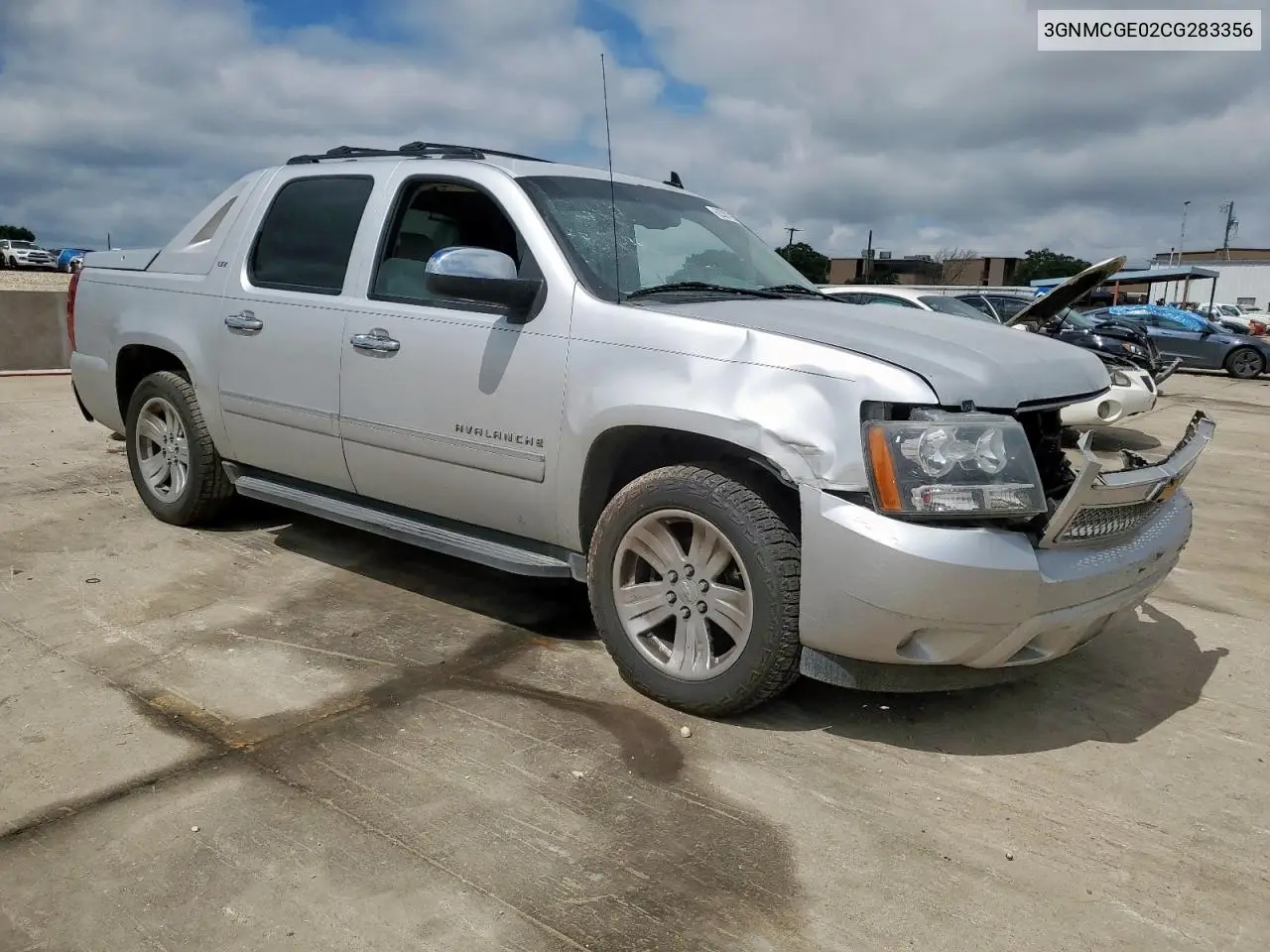 2012 Chevrolet Avalanche Ltz VIN: 3GNMCGE02CG283356 Lot: 62387815