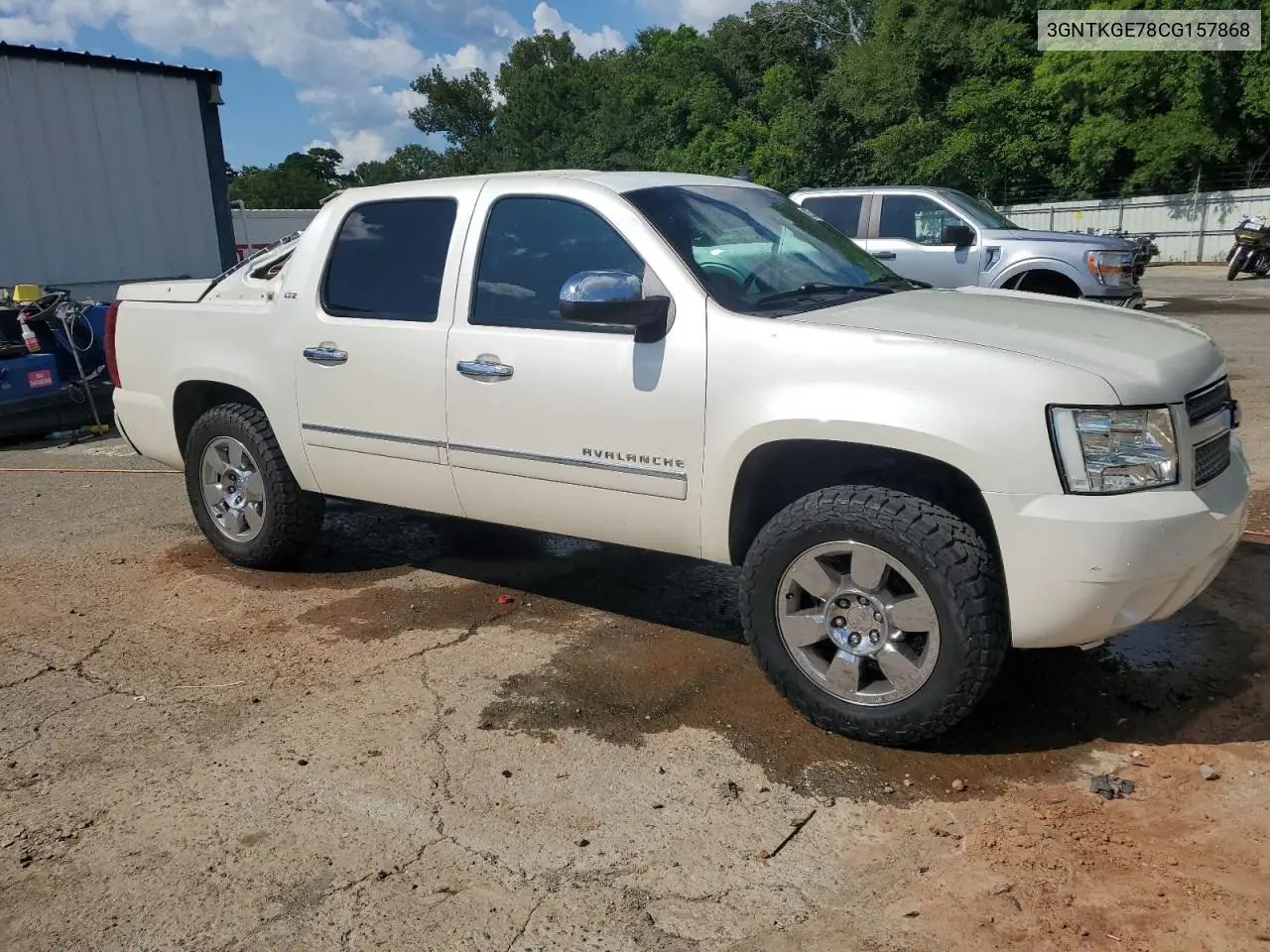 2012 Chevrolet Avalanche Ltz VIN: 3GNTKGE78CG157868 Lot: 62534935
