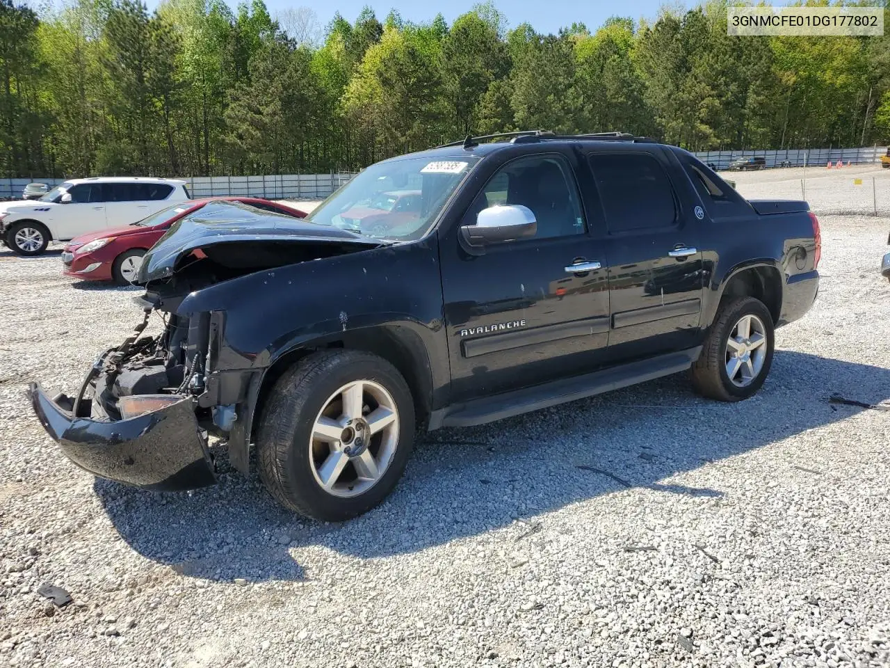 2013 Chevrolet Avalanche Lt VIN: 3GNMCFE01DG177802 Lot: 52987555
