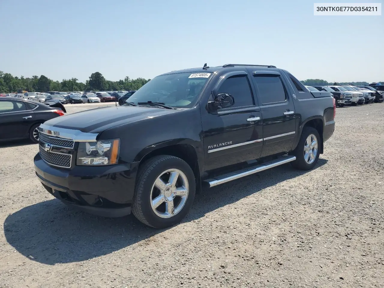 2013 Chevrolet Avalanche Ltz VIN: 3GNTKGE77DG354211 Lot: 61574805
