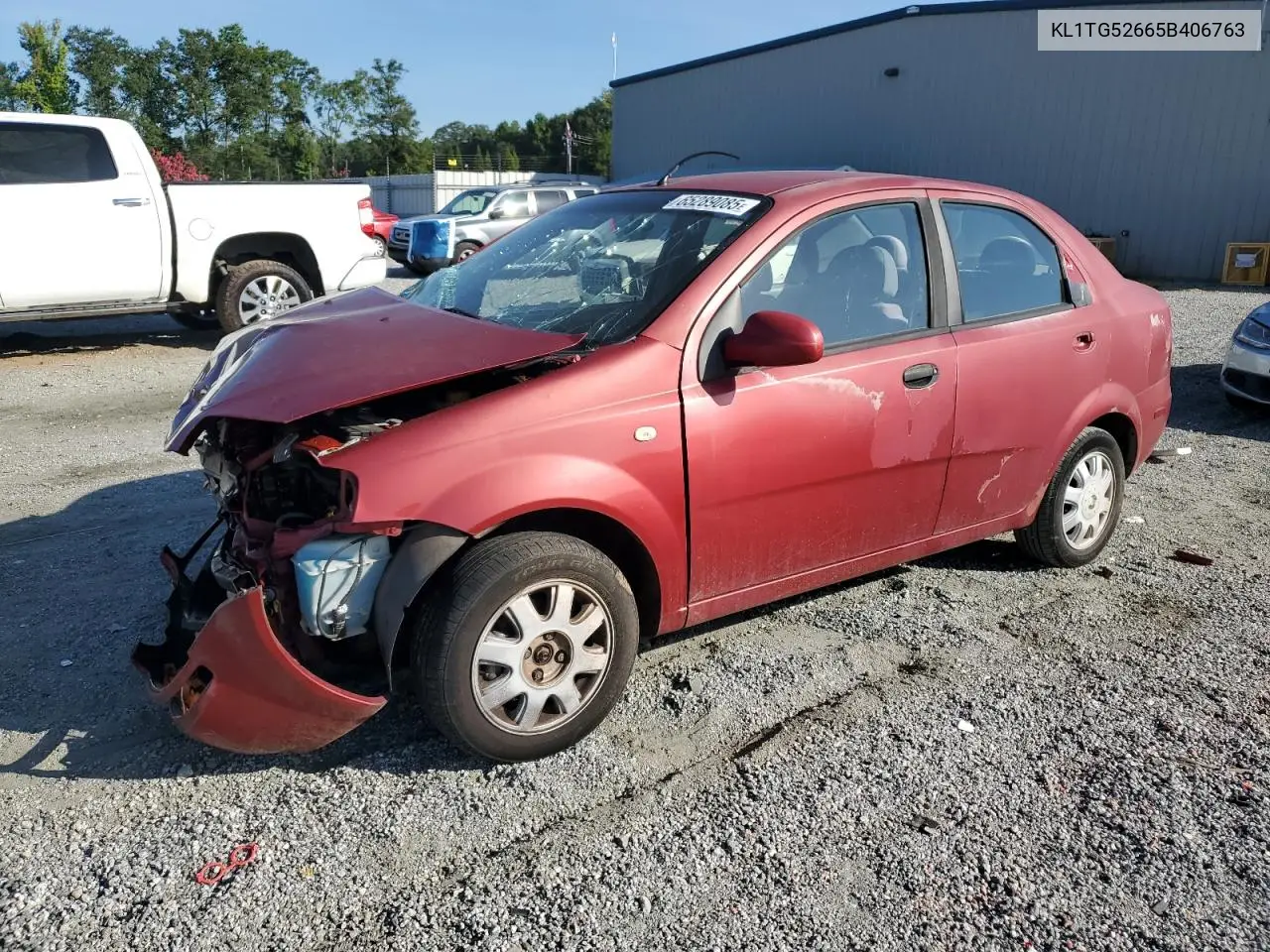 2005 Chevrolet Aveo Lt VIN: KL1TG52665B406763 Lot: 65289085