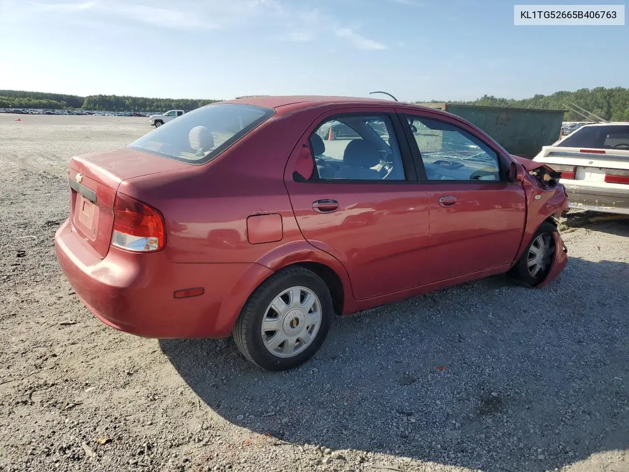 2005 Chevrolet Aveo Lt VIN: KL1TG52665B406763 Lot: 65289085
