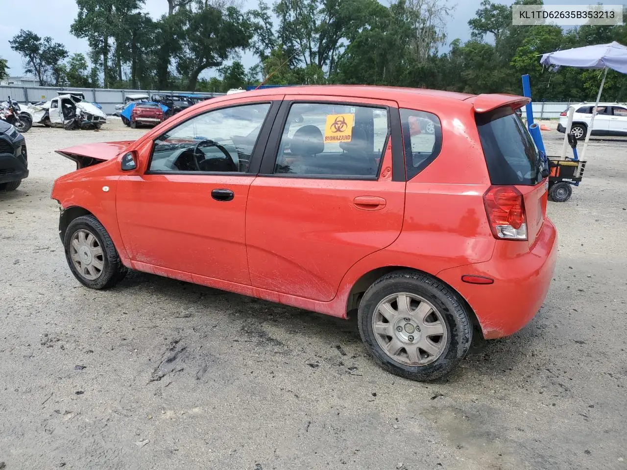 2005 Chevrolet Aveo Base VIN: KL1TD62635B353213 Lot: 65935865