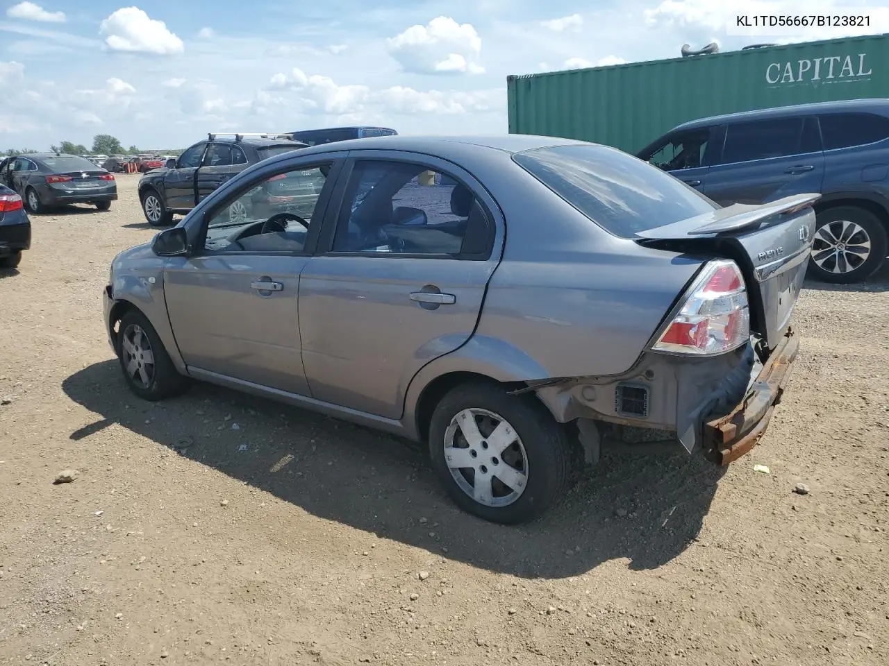 2007 Chevrolet Aveo Base VIN: KL1TD56667B123821 Lot: 63122255