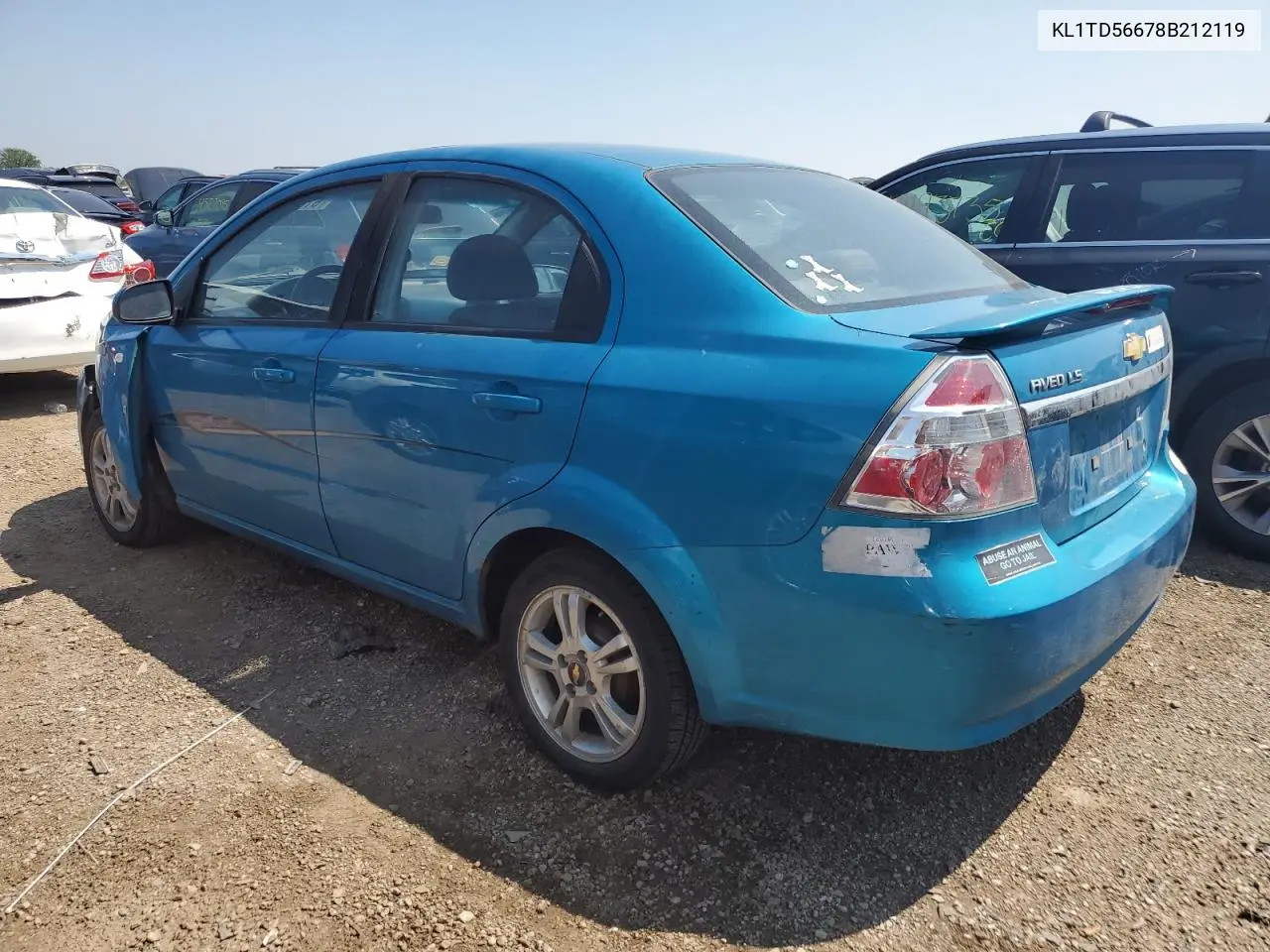 2008 Chevrolet Aveo Base VIN: KL1TD56678B212119 Lot: 61860035