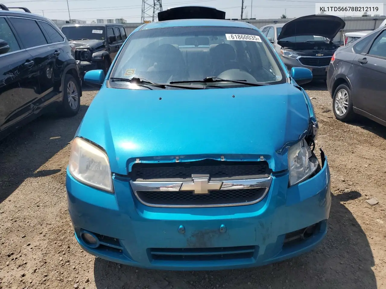 2008 Chevrolet Aveo Base VIN: KL1TD56678B212119 Lot: 61860035